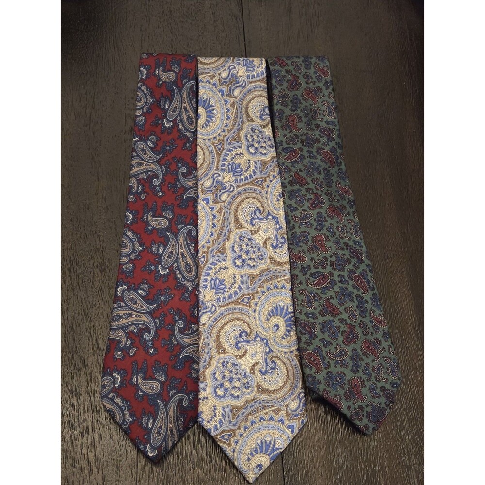 PAISLY TIE BUNDLE - DIOR, CHAPS, SAKS FIFTH AVENUE